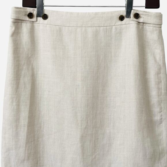 J. Crew Cream Pencil Skirt - Picture 2 of 7